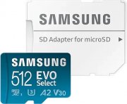 Samsung EVO Select microSD 512 GB Speicherkarte inkl. SD-Adapter