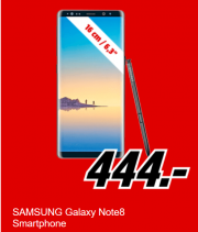 SAMSUNG Galaxy Note 8 64 GB Midnight Black jetzt f&uuml;r unschlagbare 444,- &euro; inkl. Versand!