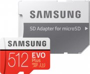 Samsung microSDXC EVO Plus (2020) 512GB Speicherkarte + Adapter