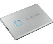 Samsung Portable SSD T7 Touch 500 GB USB 3.2 Gen2 Typ-C Metallic Silver