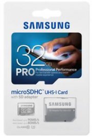 Samsung Pro 32GB MicroSDHC UHS-3 Karte 90mb/s f&uuml;r 13,99&euro; inkl. Versand
