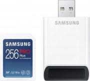 Samsung PRO Plus 256GB SDXC UHS-I U3 160MB/s Full HD & 4K UHD Speicherkarte inkl. Kartenleser
