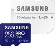 Samsung PRO Plus microSD Speicherkarte 256 GB inkl. SD-Adapter
