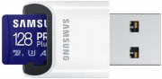 Samsung PRO Plus microSDXC 128GB Specherkarte + USB-Kartenleser