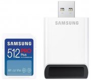 Samsung PRO Plus SDXC 512GB Speicherkarte inkl. USB-Kartenleser