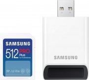 Samsung PRO Plus SDXC Full HD & 4K UHD 512GB Speicherkarte + USB-Kartenleser