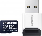 Samsung PRO Ultimate microSD 256 GB Speicherkarte + USB-Kartenleser