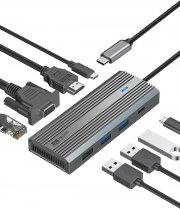 SAN ZANG MASTER 8-Port USB C HUB Adapter