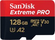 SanDisk 128 GB Extreme PRO microSDXC-Karte + SD-Adapter + RescuePRO Deluxe