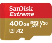  SanDisk Extreme 400GB microSDXC Speicherkarte Kit bis 160MB/s, C10, U3, V30, A2 nur 71,91&euro;