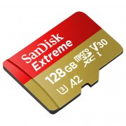 SanDisk Extreme A2 U3 V30 microSD 128GB Speicherkarte mit Adapter