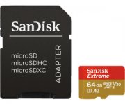 SANDISK Extreme&reg;, Micro-SDXC Speicherkarte, 64 GB, 160 MB/s f&uuml;r nur 15&euro; statt 17,99&euro;
