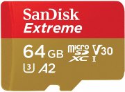 SanDisk Extreme microSDXC 64GB + SD Adapter + Rescue Pro Deluxe