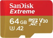 SanDisk Extreme microSDXC UHS-I Speicherkarte 64 GB + Adapter und RescuePRO Deluxe