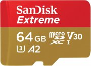 SanDisk Extreme microSDXC UHS-I Speicherkarte 64 GB + Adapter und RescuePRO Deluxe