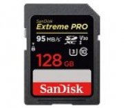 SanDisk Extreme PRO 128 GB SDXC Speicherkarte bis zu 95 MB/Sek, Class 10, U3, V30 f&uuml;r 56&euro;