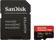 SanDisk Extreme Pro 128GB microSDXC Memory Card + SD Adapter