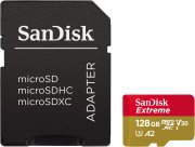 SANDISK Extreme UHS-I Micro-SDXC 128 GB Speicherkarte mit Adapter