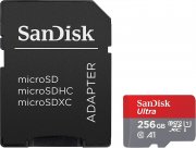 SanDisk Ultra 256 GB microSDXC Speicherkarte + Adapter