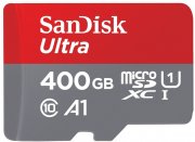 SanDisk Ultra 400 GB microSDXC Speicherkarte + SD-Adapter mit A1 App-Leistung bis zu 120 MB/s