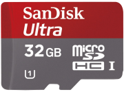SANDISK Ultra, Micro-SDHC Speicherkarte, 32 GB