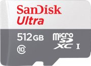 SANDISK Ultra Micro-SDXC 512 GB Speicherkarte mit SD Adapter