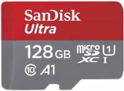 SanDisk Ultra microSDXC UHS-I-Karte 128 GB mit SD-Adapter