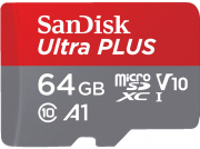 SANDISK Ultra PLUS Micro-SDXC Speicherkarte 64 GB