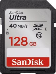 SanDisk Ultra SDXC I 128 GB bis zu 80 MB/Sek Class 10 Speicherkarte