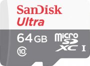 SANDISK Ultra UHS-I Micro-SDXC 64 GB Speicherkarte mit Adapter
