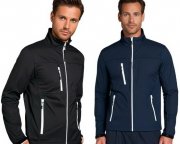 SANTINO wasserabweisende Softshell-Outdoor-Jacke f&uuml;r Damen und Herren in Blau oder Schwarz