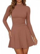 Saodimallsu Mini Kleid Braun nur 14,99&euro;