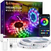 SATURNDOCK 10 Meter RGB LED Streifen mit Musik Sync und App Steuerung