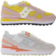 Saucony Shadow Original Damen Echtleder Sneaker im Retro-Look in 2 Farben