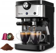 Sboly Espressomaschine, 2-in-1-Kaffeemaschine 
