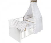 Schardt Komplettbett Classic White Big Stars beige 70 cm x 140 cm f&uuml;r 140&euro; statt 179,99&euro;