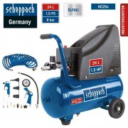 Scheppach 8bar Druckluft Kompressor HC25o Set + Spiralschlauch + Zubeh&ouml;r