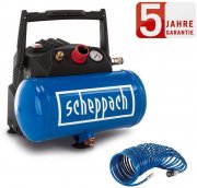 Scheppach HC06 Kompressor inkl. 5 Meter Sprialschlauch