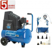 Scheppach HC25o 8bar Druckluft Kompressor mit Spiralschlauch + Zubeh&ouml;r