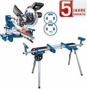 Scheppach HM90SL Kapp und Gehrungss&auml;ge + Scheppach UG200 Untergestell