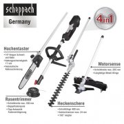 Scheppach MF 1200-4E 4in1 Elektro Garten Multifunktionsger&auml;t 
