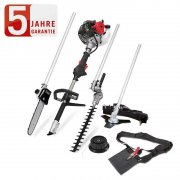 Scheppach MT33P 4IN1 Benzin Motorsense, Hochentaster, Heckenschere und Kettens&auml;ge