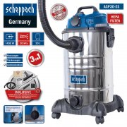  Scheppach Nass Trockensauger ASP30-ES, Saugleistung 200mbar, 30 L, mit Zubeh&ouml;r nur 62,91&euro;