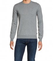 schicker Armani Jeans Feinstrickpullover Rundhals, melange grigio f&uuml;r 49,12&euro; statt 89&euro;