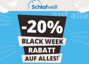 Schlafwelt &ndash; Black Week mit 20% auf Alles