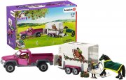Schleich 42346 Horse Club Spielset - Pick-up mit Pferdeanh&auml;nger