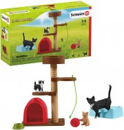 Schleich 42501 Farm World Spielset - Spielspa&szlig; f&uuml;r niedliche Katzen