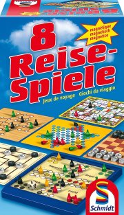 Schmidt Spiele 49102 - 8 Reise-Spiele, Spielesammlung, magnetisch, Bunt