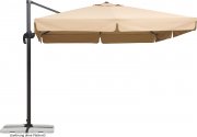 Schneider Rhodos Sonnenschirm 300 x 300 cm natur-beige inkl. Schutzh&uuml;lle und Plattenst&auml;nder