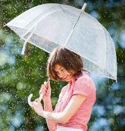 Sch&ouml;ner transparenter Regenschirm jetzt f&uuml;r nur 10,88 &euro; statt 12,80 Euro inkl. Versand 